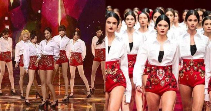 Trang phục biểu diễn bị tố đạo nhái trắng trợn D&G của SNSD