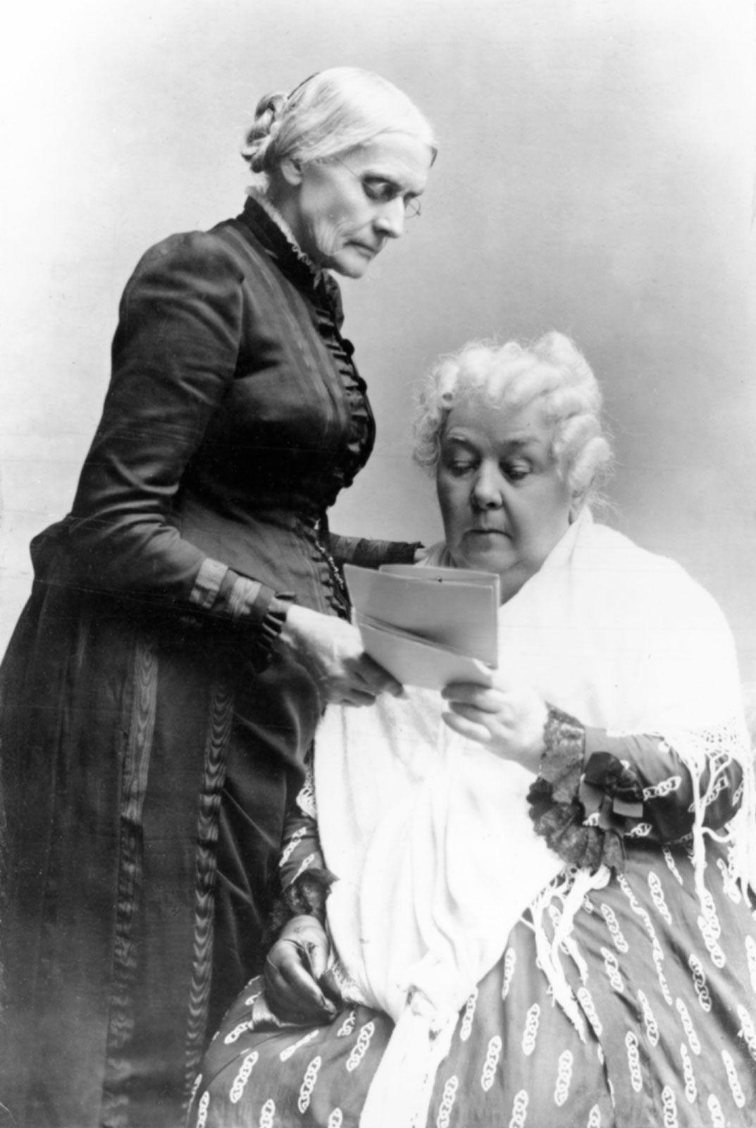 Elizabeth Cady Stanton và Lucretia Mott. (Nguồn: Internet)