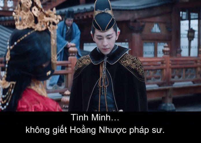 Dù tỏ ra ghét bỏ, nhưng Bác Nhã vẫn lên tiếng bảo vệ Tình Minh. (Ảnh: Internet)