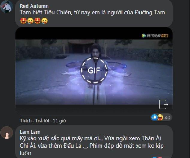 Bình luận của fan về nhân vật Đường Tam (ảnh: internet)