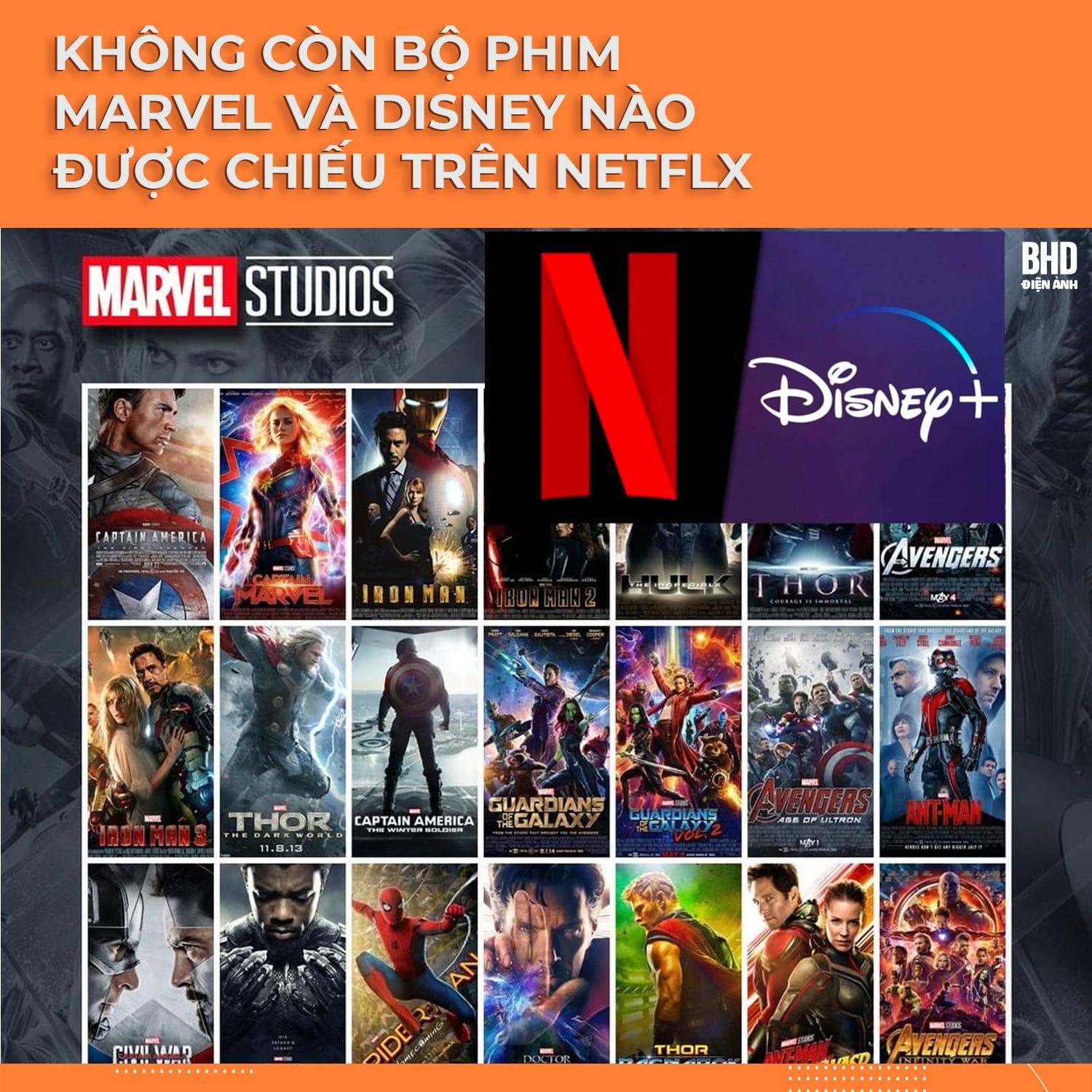 Disney rút vũ trụ Marvel khỏi Netflix (Nguồn: Internet)