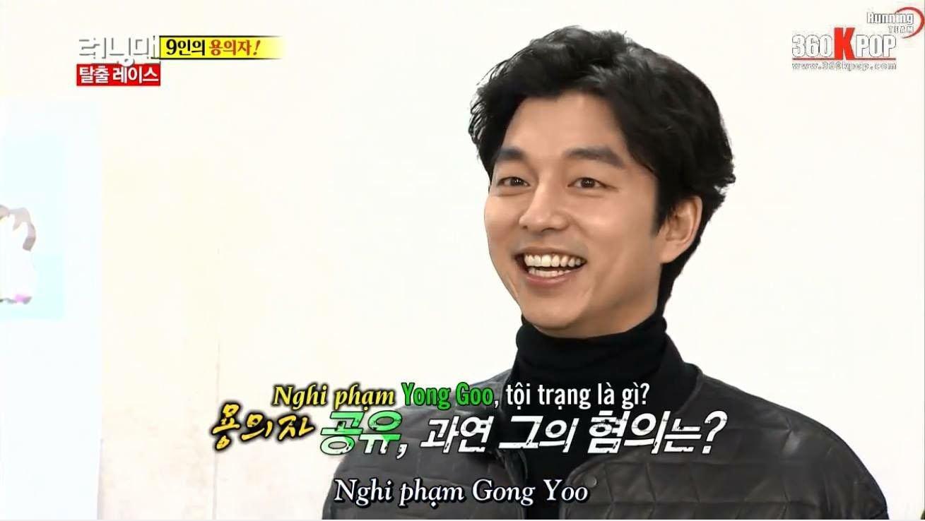 Nam diễn viên Gong Yoo tham gia Running Man tập 175. (Ảnh : Internet).