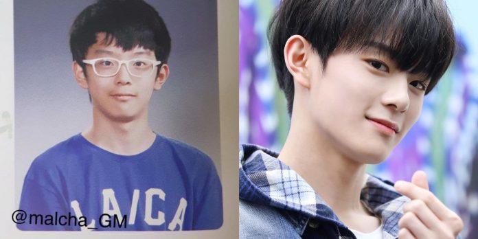 Kangmin (VERIVERY) hiếu học với cặp kính cận và hiện tại. (Nguồn: Internet)