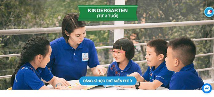 Khóa học tiếng Anh mẫu giáo (ảnh: BlogAnChoi)