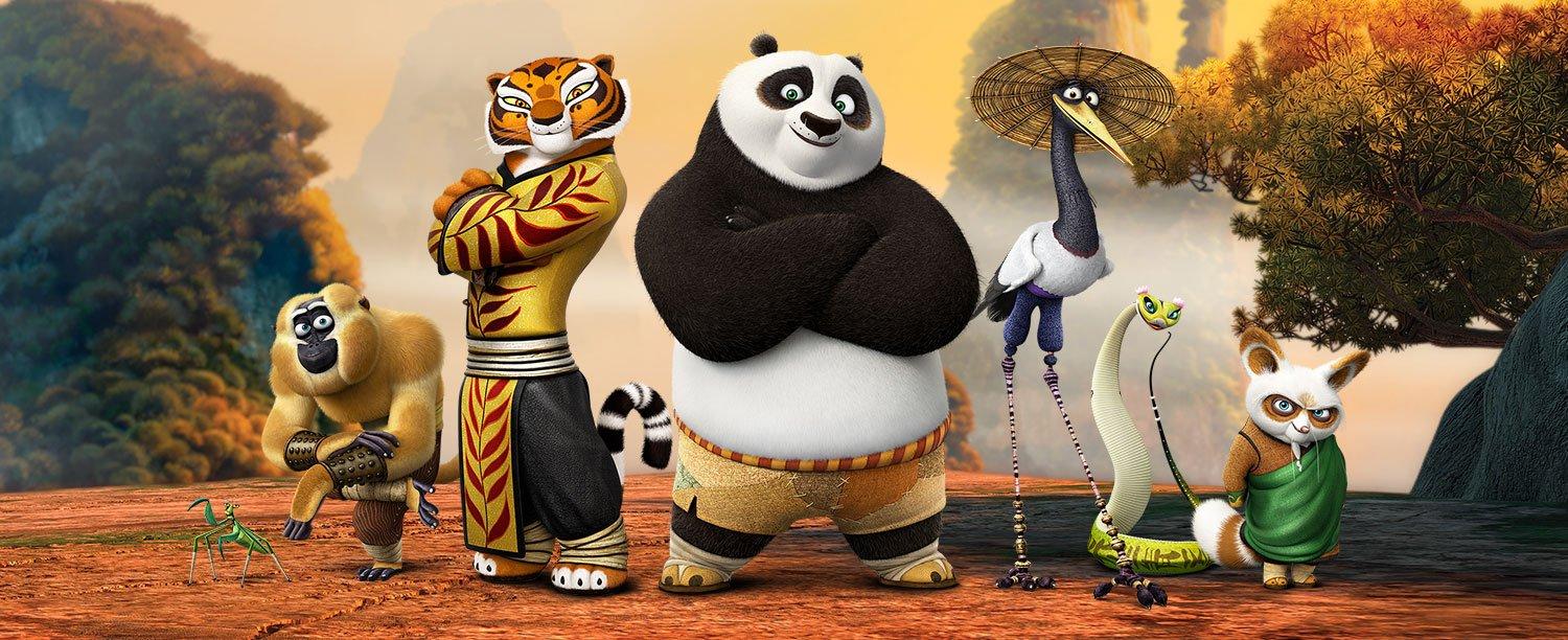 Các đại hiệp trong "Kungfu Panda" chưa khi nào hết nhiệt với các bạn nhỏ.