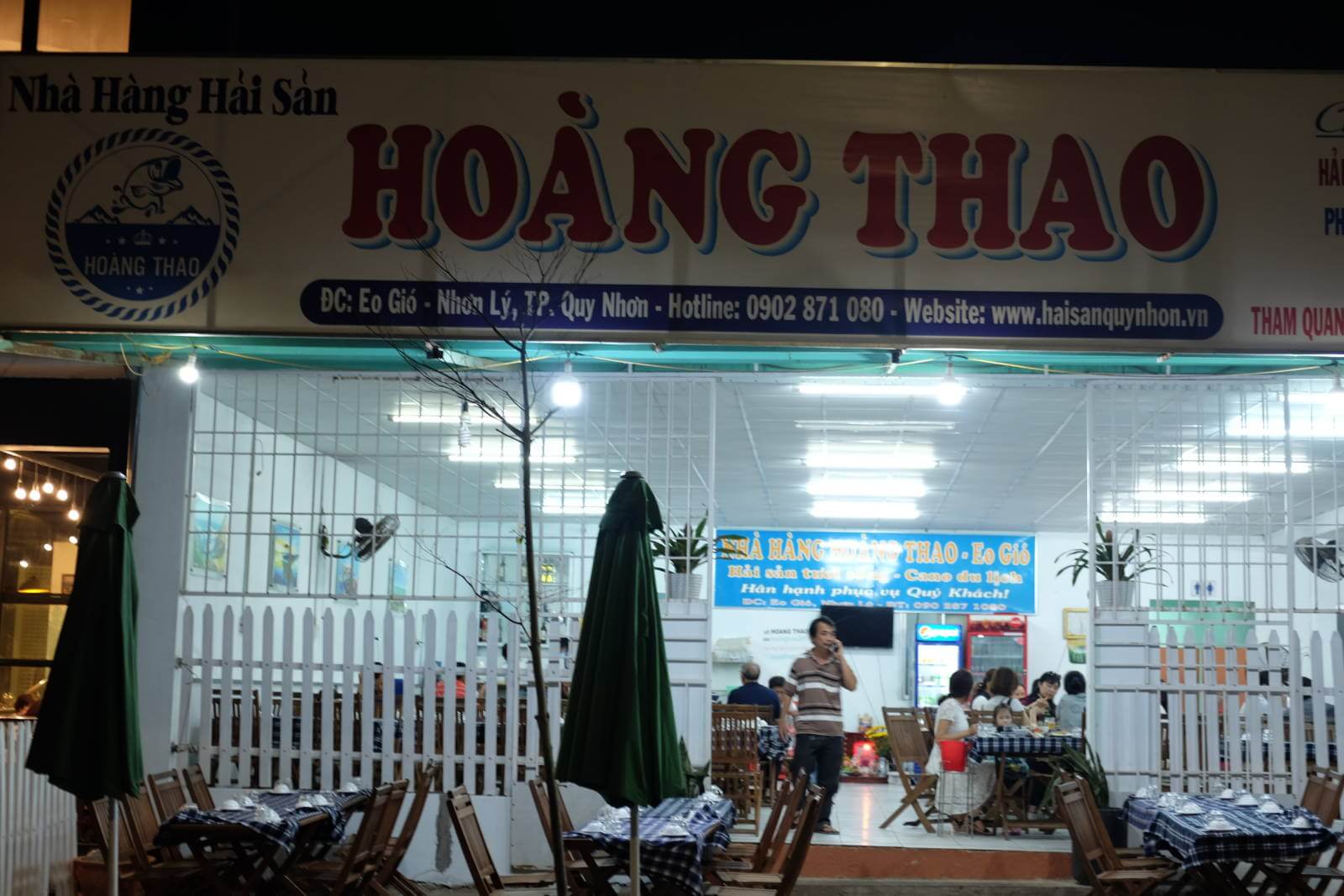 Nhà hàng hải sản Hoàng Thao – Eo Gió (ảnh: internet)