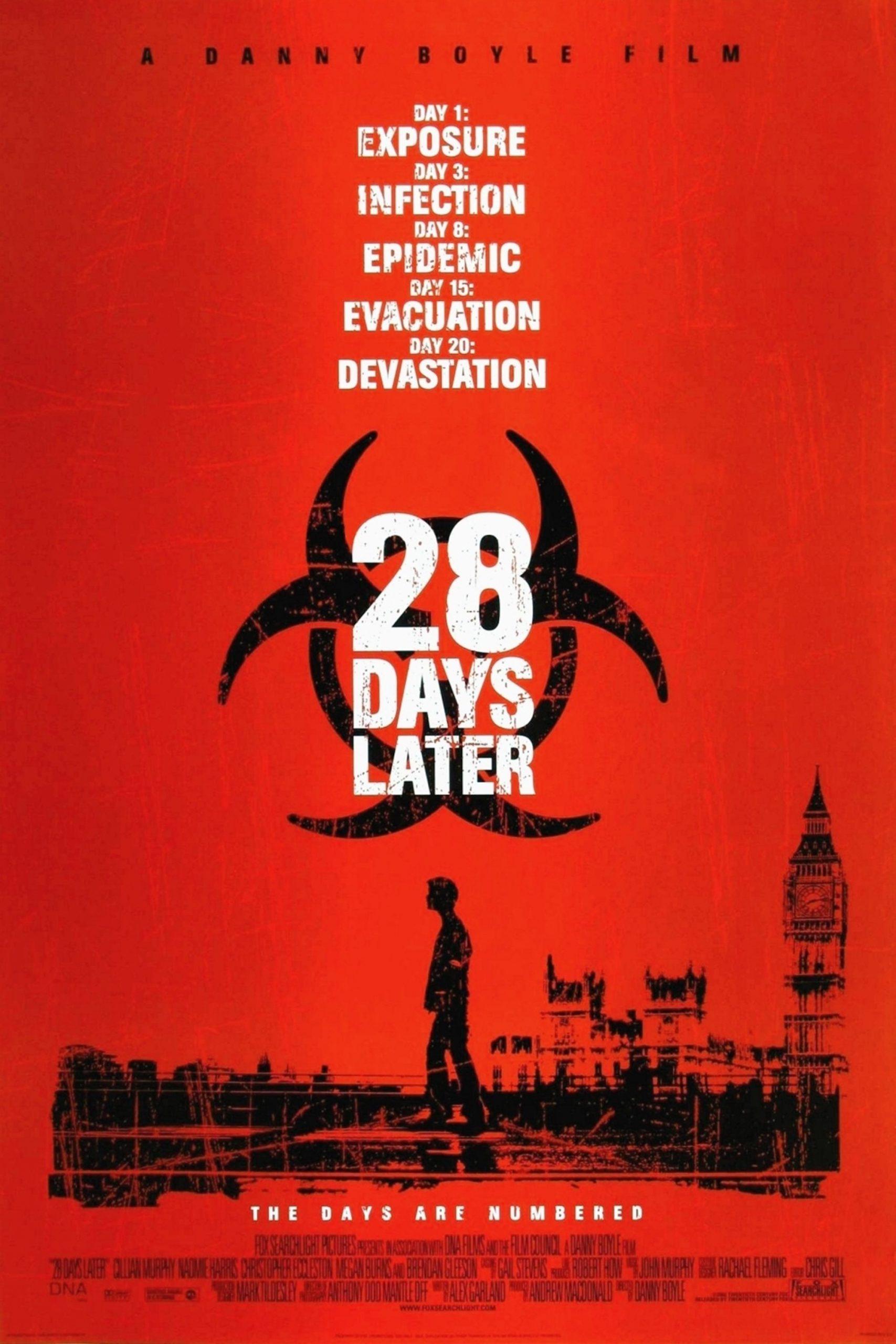 Poster phim zombie 28 Days Later (Nguồn: Internet)