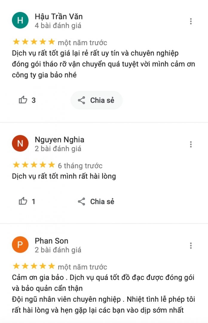 Review Chuyển nhà trọn gói giá rẻ - Taxi tải Gia Bảo (Ảnh BlogAnChoi)