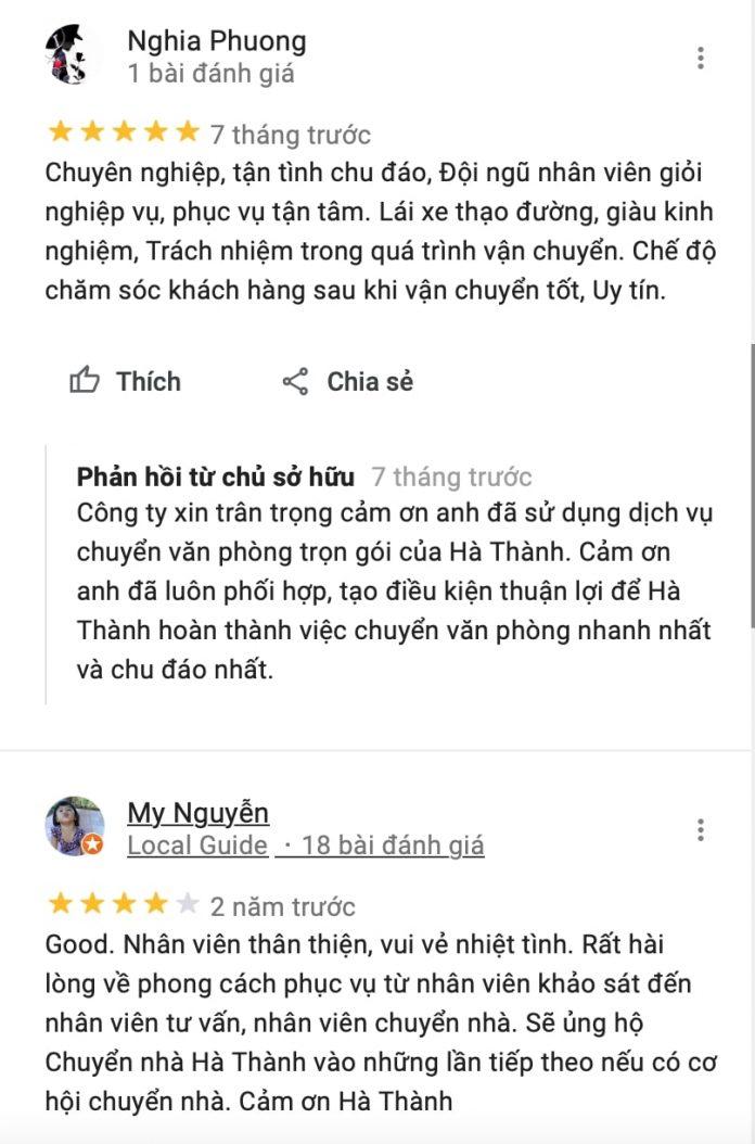 Review Chuyển Nhà Trọn Gói Hà Thành (Ảnh BlogAnChoi)