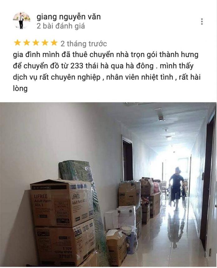 Review Chuyển nhà trọn gói Thành Hưng (Ảnh BlogAnChoi)