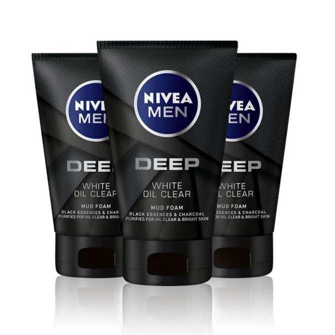 Sữa rửa mặt dành cho nam Nivea Men Deep White Oil Clear làm sạch sâu ( Nguồn: internet)