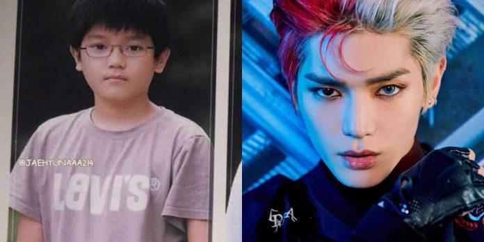 Taeyong (NCT) với cặp kính cận ngố tàu thuở nhỏ và hiện tại. (Nguồn: Internet)