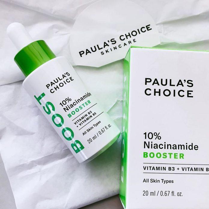 Tinh chất thu nhỏ lỗ chân lông Paula’s Choice 10% Niacinamide Booster. (Nguồn: Internet)