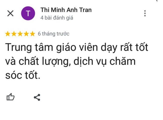 Đánh giá của học viên về trung tâm Anh ngữ ACET (ảnh: BlogAnChoi)