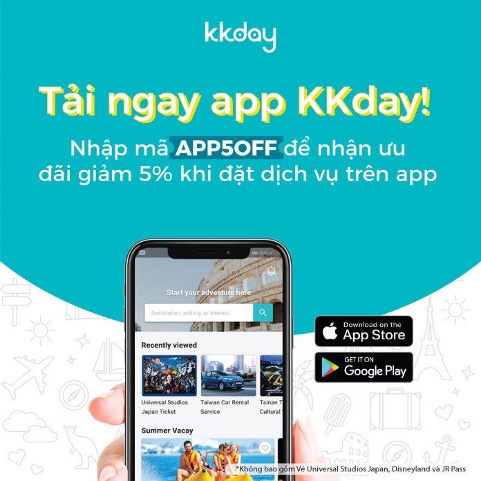 Giao diện app KKDay cực đơn giản và dễ hiểu. (Ảnh: Internet)