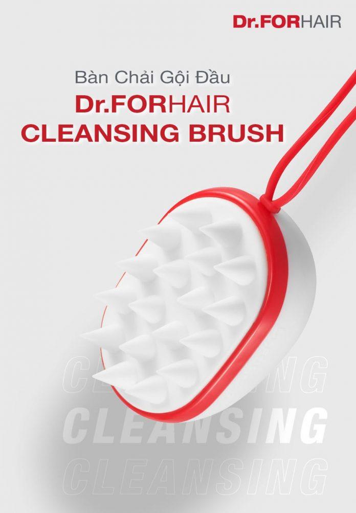 (Bàn chải gội đầu Dr. FORHAIR Cleansing Brush)