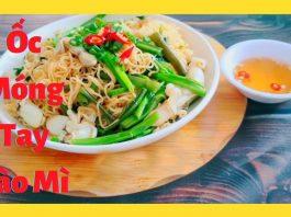Cách làm ốc móng tay xào mì (Nguồn: Internet)
