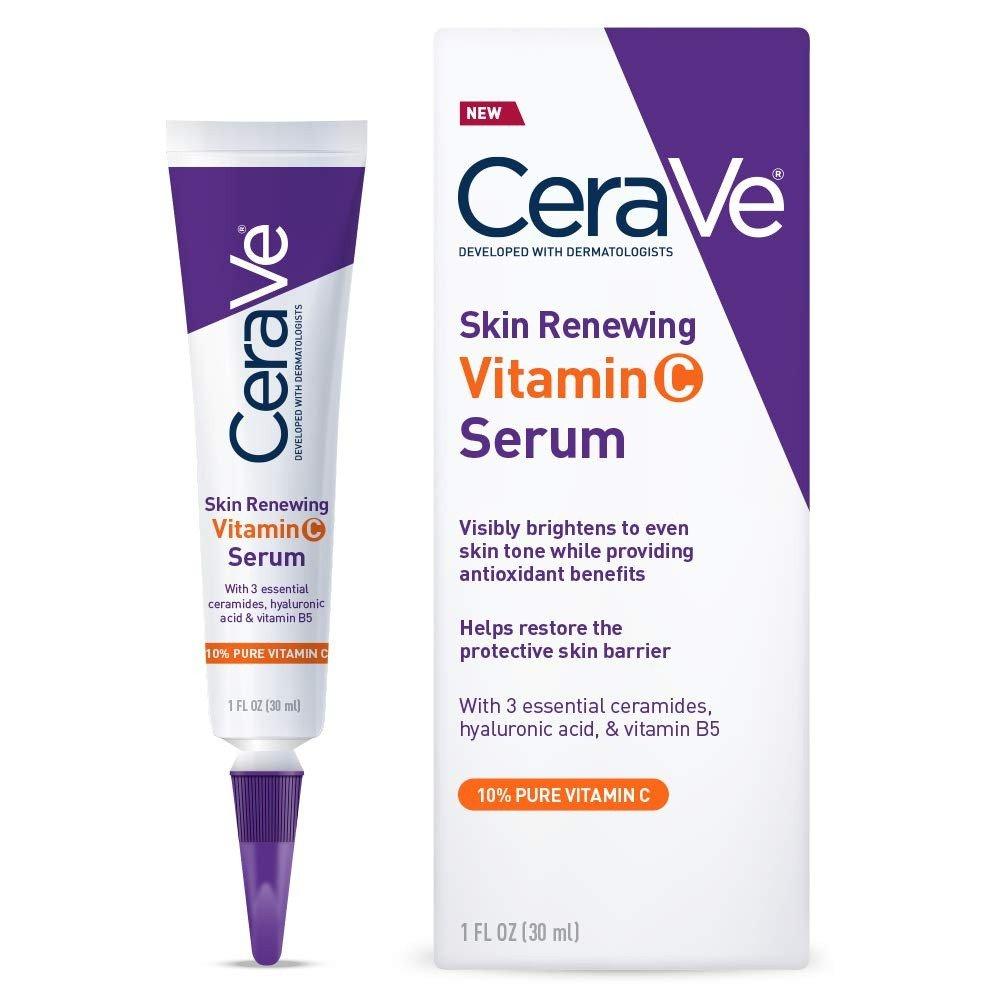 CeraVe Vitamin C 10% Serum được thiết kế dạng tuýp đi kèm bao bì giấy với thiết kế tương tự (Nguồn: Internet)