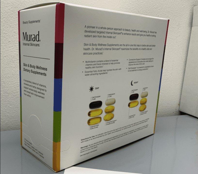 Viên Uống Murad Tổng Thể Firm And Tone Dietary Supplement Pack giúp sự phục hồi da nhanh hơn (Nguồn: Internet)