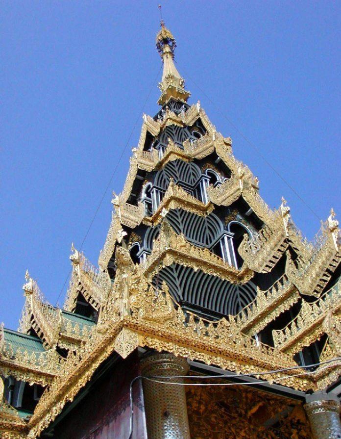 Thiết kế mái xếp lớp Pyatthat đặc trưng của các đền chùa Myanmar (Ảnh: Internet).