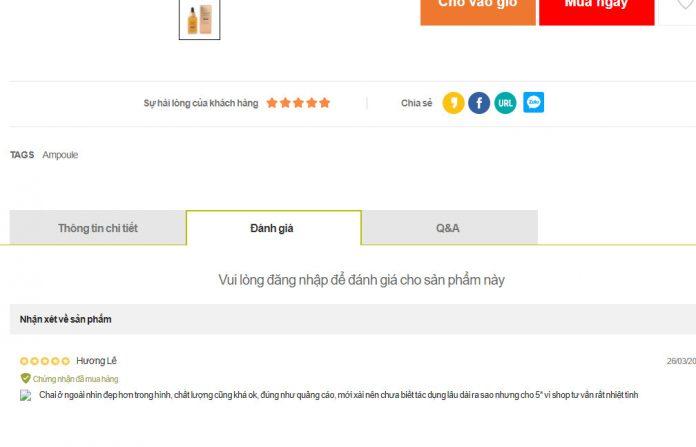 Nhận xét hài lòng của khách hàng về sản phẩm trên trang lkshop (ảnh: BlogAnChoi).