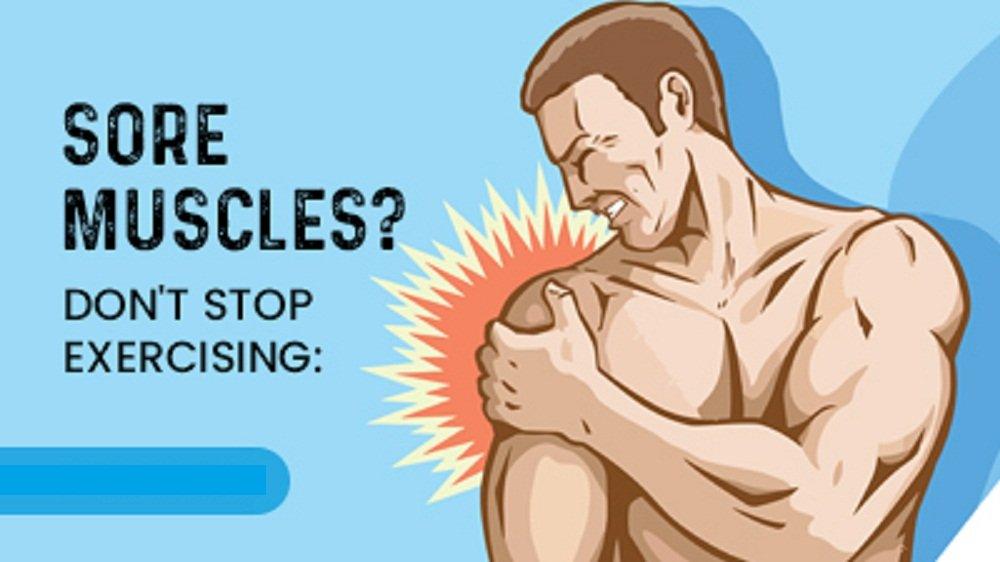 Không cần thiết phải ngừng tập luyện quá lâu khi bị đau cơ nhé (Ảnh: Internet).