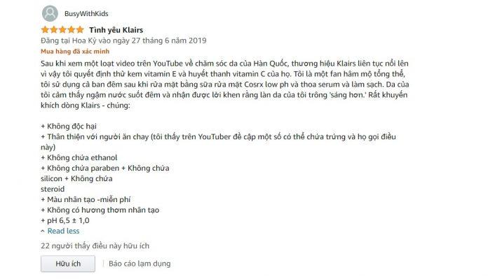 Review mặt nạ ngủ Dear Klairs Freshly Juiced Vitamin E chống lão hoá chống oxy hóa dưỡng ẩm ban đêm làm sáng da mặt nạ ngủ mặt nạ ngủ Dear Klairs Freshly Juiced Vitamin E mỹ phẩm Hàn Quốc Niacinamide thương hiệu klairs Tocopherol Acetate vitamin E