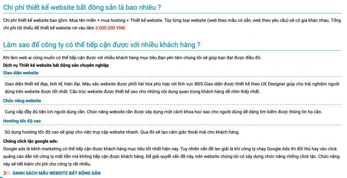 Thiết kế web bất động sản BDS Hồ Chí Minh (Ảnh BlogAnChoi)