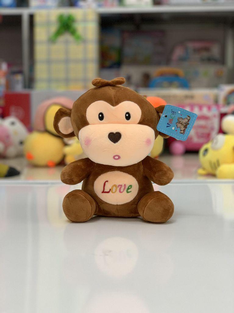 Gấu bông khỉ dễ thương làm quà tặng Valentine Trắng (Ảnh: Internet)