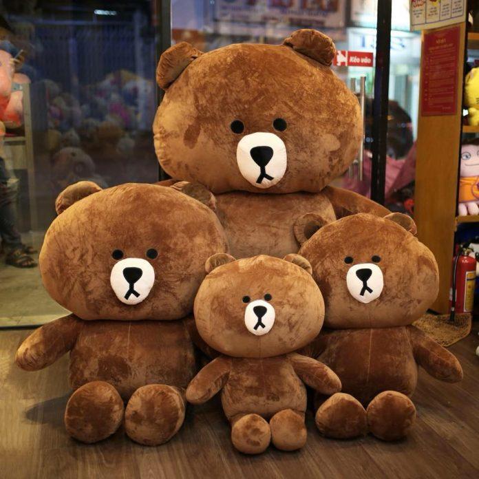 Gấu bông LINE dễ thương làm quà tặng Valentine Trắng (Ảnh: Internet)