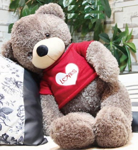 Gấu bông dễ thương làm quà tặng Valentine Trắng (Ảnh: Internet)
