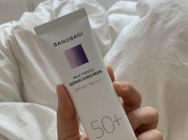 Kem chống nắng Banobagi Milk Thistle Repair Sunscreen là sự kết hợp hoàn hảo giữa chống nắng và phục hồi da ( Nguồn: internet)