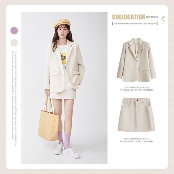 Lựa chọn phụ kiện màu vàng nhạt để đi kèm blazer màu kem (Nguồn: BlogAnChoi) Lựa chọn phụ kiện màu vàng nhạt để đi kèm blazer màu kem (Nguồn: BlogAnChoi)