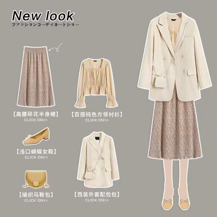 Chân váy hoa nhí cũng giúp bạn khá nhiều khi phối với blazer và túi nhỏ (Nguồn: BlogAnChoi) Chân váy hoa nhí cũng giúp bạn khá nhiều khi phối với blazer và túi nhỏ (Nguồn: BlogAnChoi)