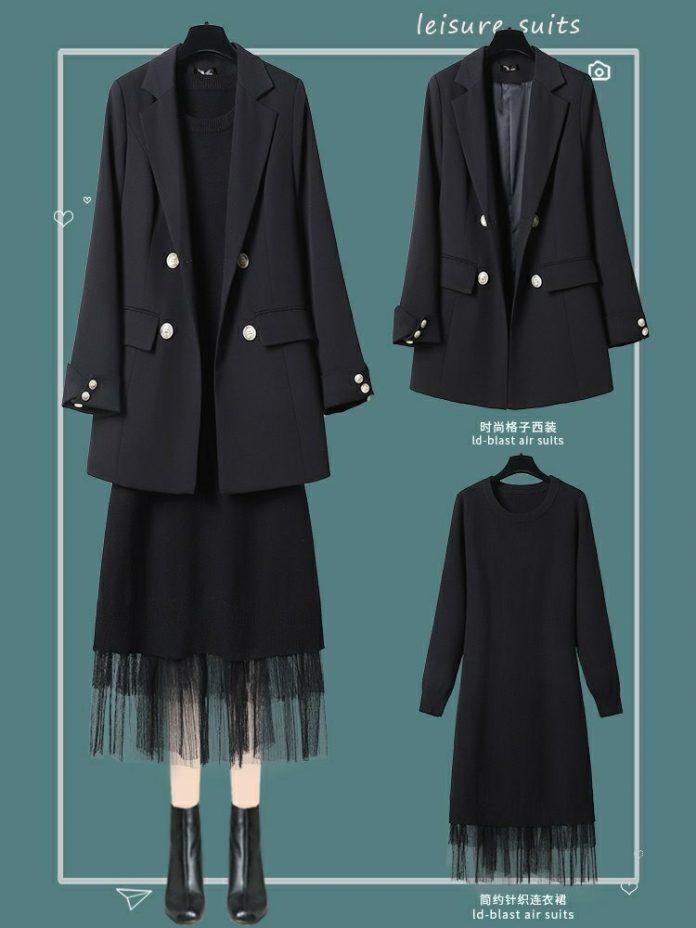 Hãy chọn ngay váy liền phối ren nhẹ nhàng để đi kèm với Blazer (Nguồn: BlogAnChoi) Hãy chọn ngay váy liền phối ren nhẹ nhàng để đi kèm với Blazer (Nguồn: BlogAnChoi)