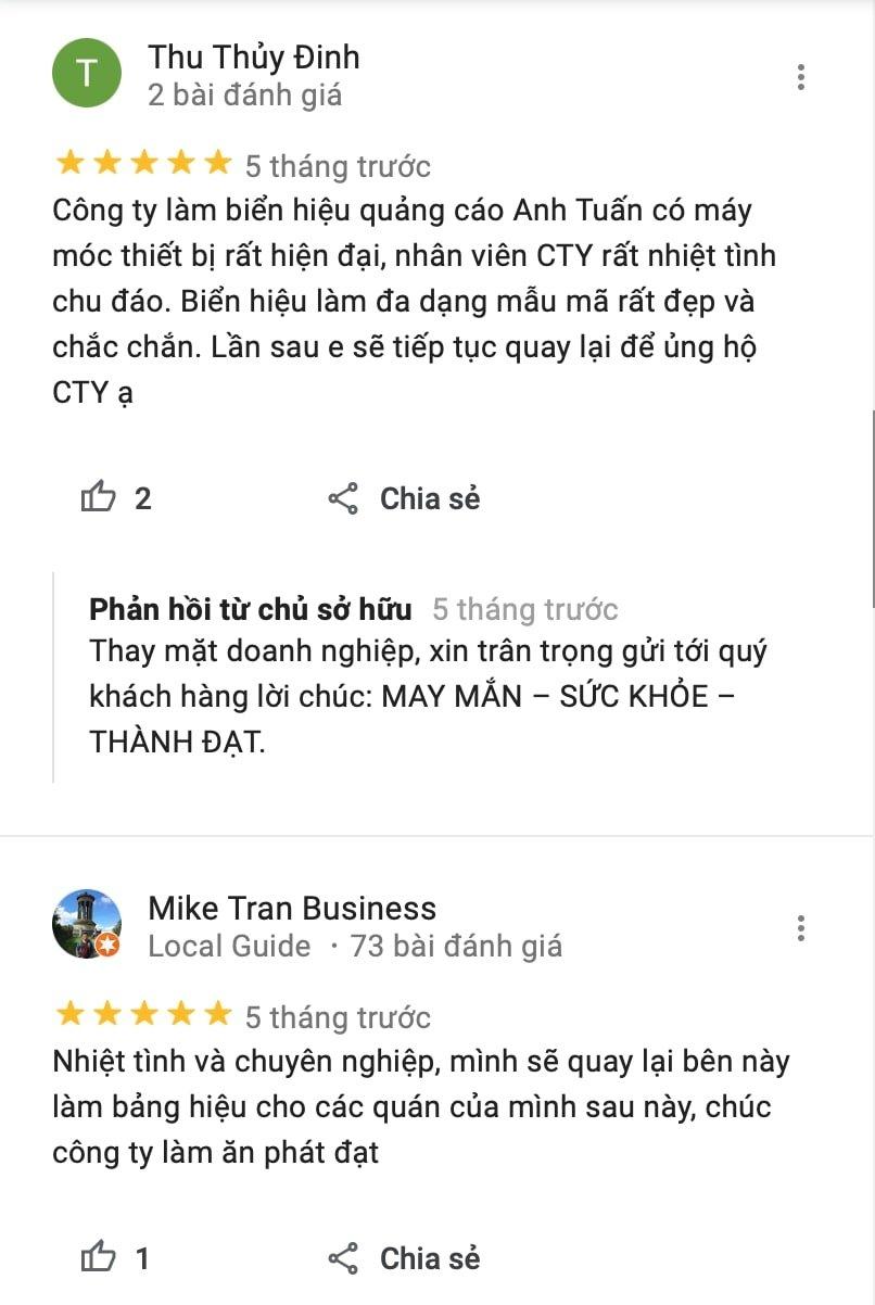Review Quảng cáo Anh Tuấn Hồ Chí Minh (Ảnh BlogAnChoi)