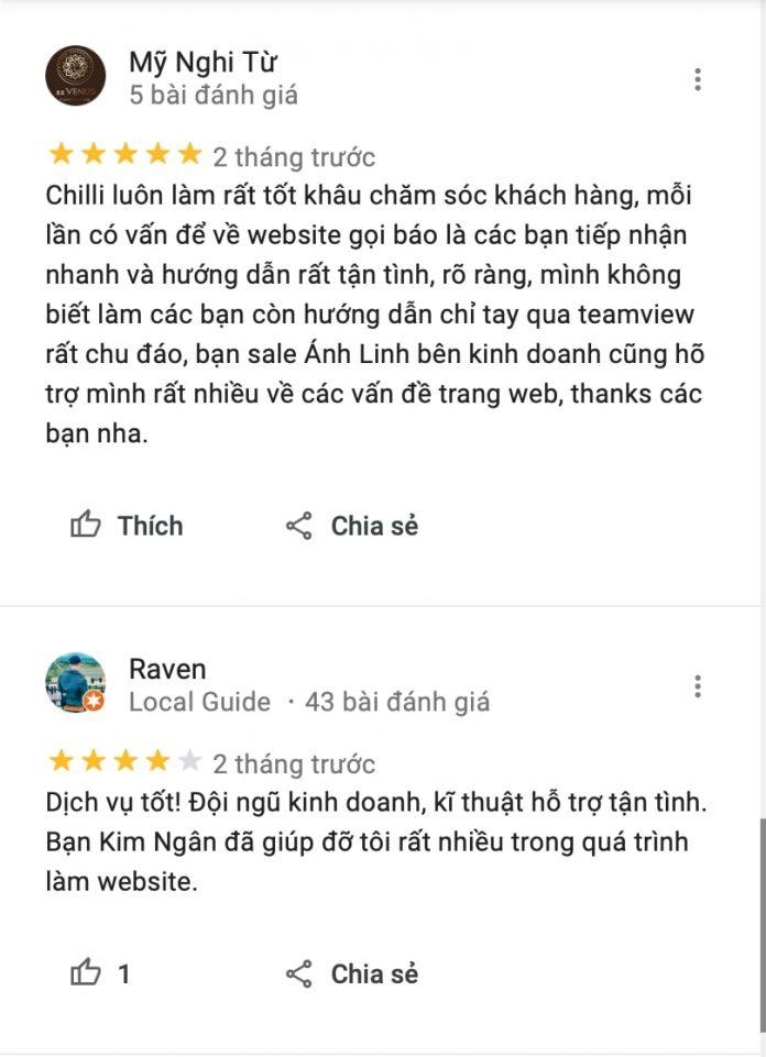 Review Công ty thiết kế web CHILI Hồ Chí Minh (Ảnh BlogAnChoi)