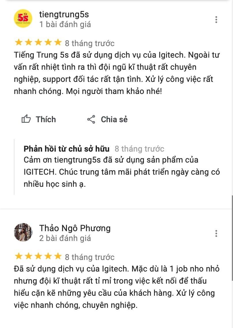 Review Thiết Kế Web IGITECH Hà Nội (Ảnh BlogAnChoi)
