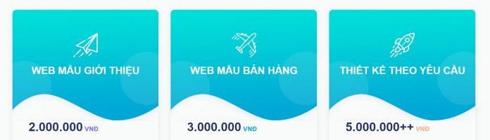 Bảng giá dịch vụ của Mynet (Ảnh Mynet.vn)