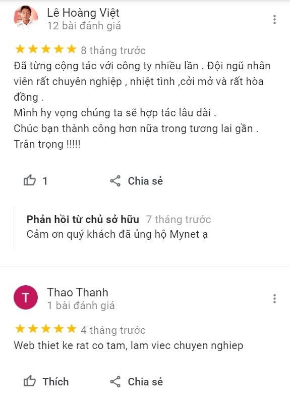 Review khách hàng của Mynet (Ảnh BlogAnChoi)