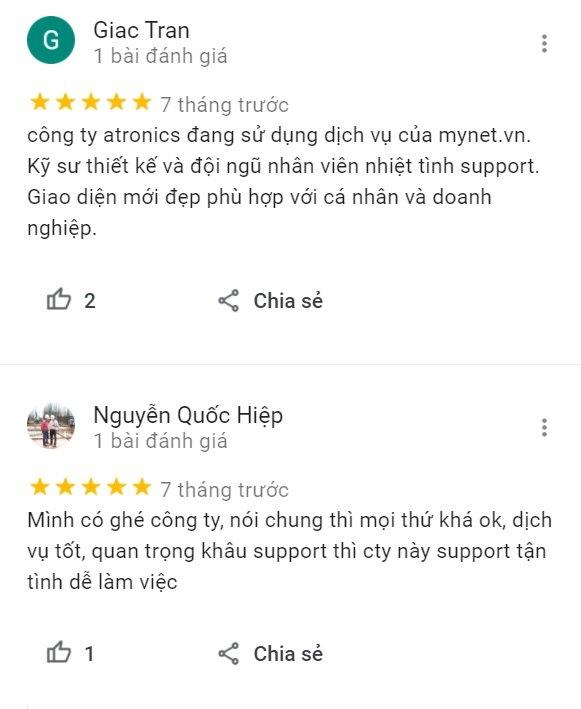 Review khách hàng của Mynet (Ảnh BlogAnChoi)