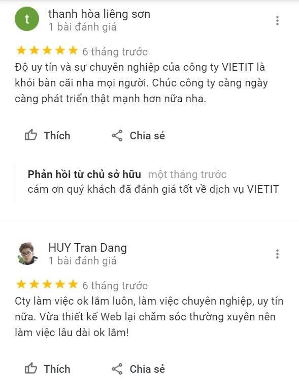 Review của khách hàng về VIETIT (Ảnh BlogAnChoi)