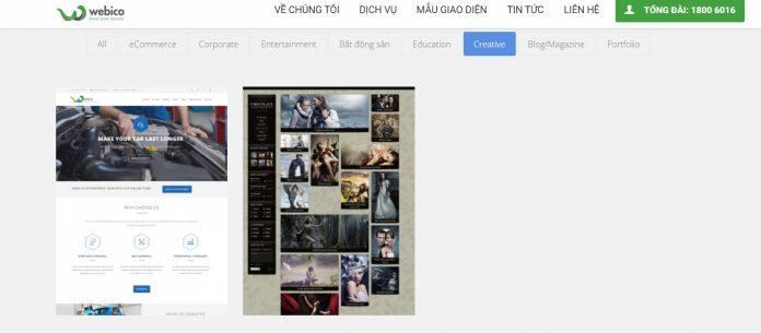 Thiết kế website của WEBICO (Ảnh WEBICO)