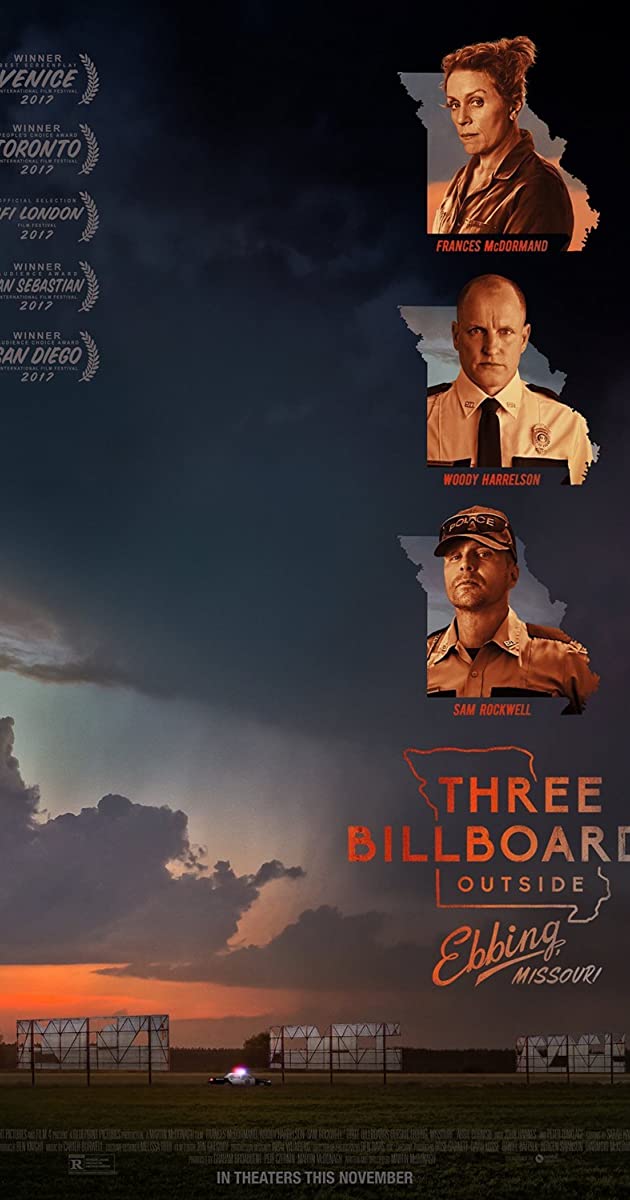 Poster phim Three Billboards Outside Ebbing, Missouri - Three Billboards: Truy Tìm Công Lý (Ảnh: Internet)