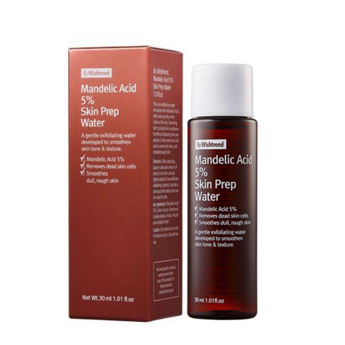 By Wishtrend Mandelic Acid 5% Skin Prep Water có thiết kế khá đơn giản với màu nâu chủ đạo (Nguồn: Internet)