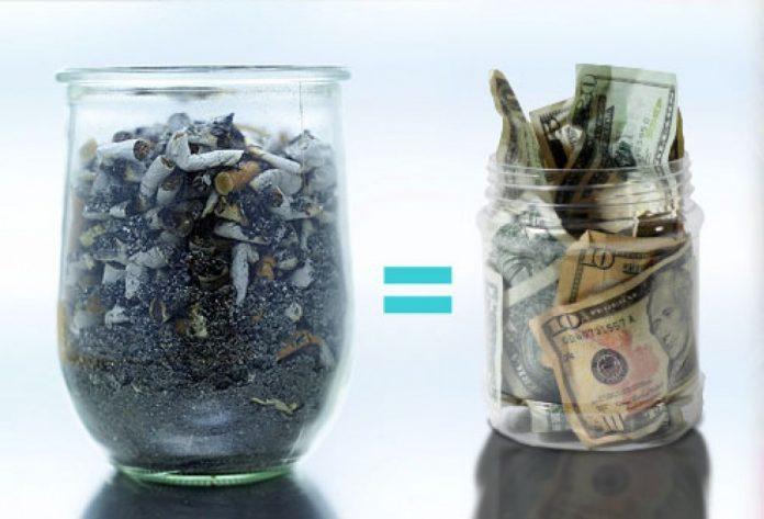 Cai thuốc lá thực sự giúp bạn tiết kiệm được rất nhiều tiền đấy (Ảnh: Internet).