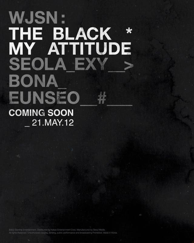 Sub-unit The Black của Oh My Girl sẽ phát hành album single đầu tiên "My Attitude" vào 12/5 (Ảnh: Internet)