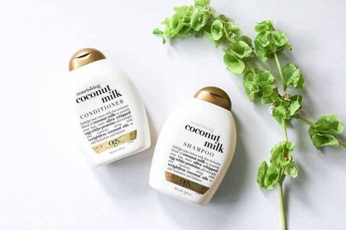 Với các thành phần "siêu dưỡng", dầu gội OGX Nourishing Coconut Milk Shampoo chăm sóc tóc óng mượt từ sâu bên trong (ảnh: internet)