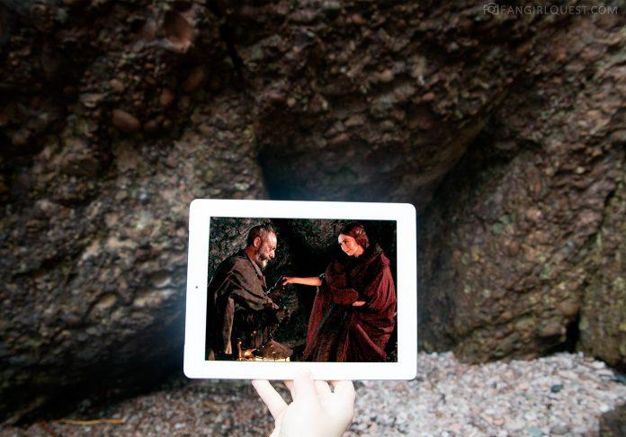 Một cảnh quay trong phim được đối chiếu với hang động ngoài đời thật (Ảnh: Internet).