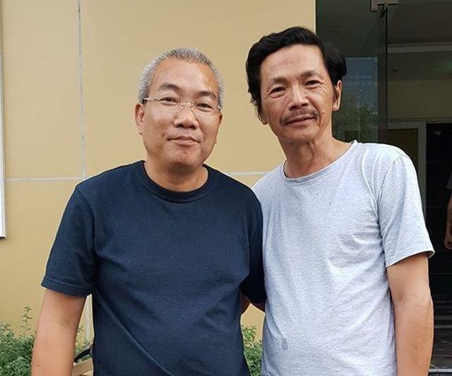 Đạo diễn Nguyễn Danh Dũng ( bên trái ) cho ra mắt phim mới Hương vị tình thân ( Ảnh: Internet )